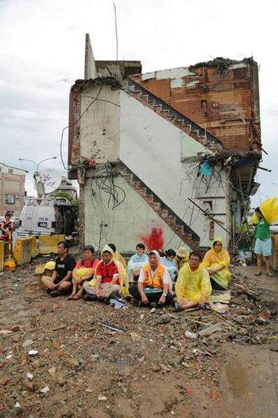 苗栗大埔35件土地徵收案中遭到拆除的張藥房等4戶,日前獲台中高等行政法院判勝訴。 (photo by 捍衛大埔全民抗暴臉書粉絲專頁)