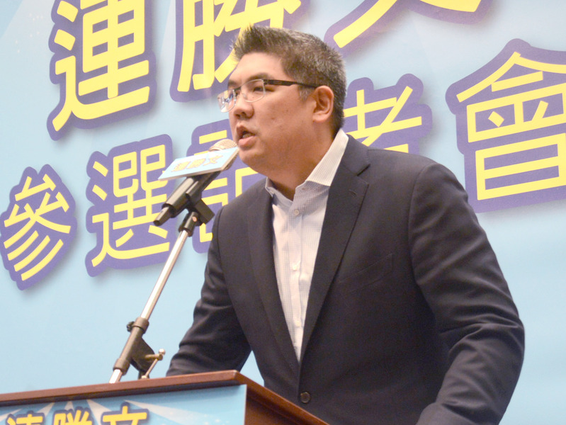 :台北市長熱門人選的連勝文,正式宣佈參選台北市長選戰。 (Photo by 彭書穎/台灣醒報)