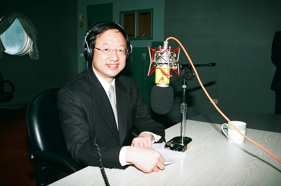 行政院長江宜樺勉勵行政首長,針對重大政策應多接受媒體專訪,並立即回應輿論。 (photo by 警廣)