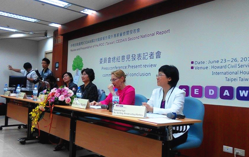 消除對婦女一切形式歧視(CEDAW)審查會議,26日發表35項對我國性別平等主流化與消除歧視的建議。(photo by方家敏/台灣醒報)
