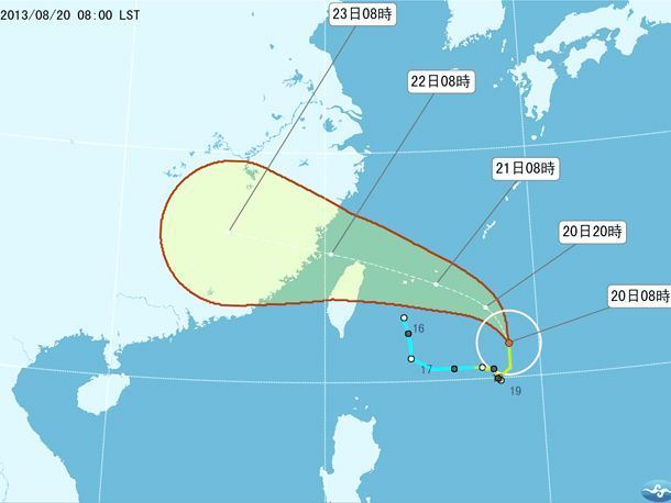 今年聖嬰現象恐讓台灣至少遇上3至5個中度颱風,且7、8月的時候最多。(photo by氣象局)