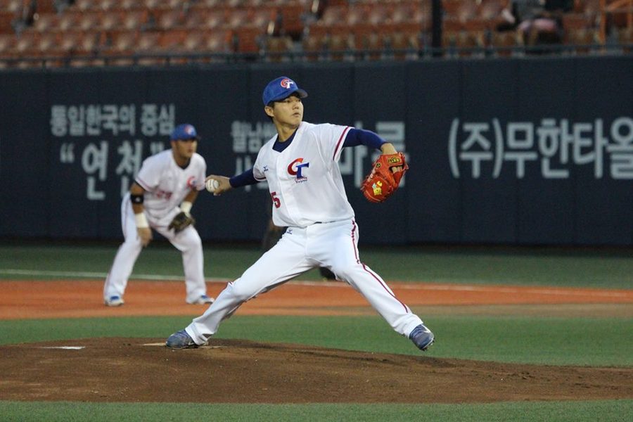仁川亞運棒球28日上演台韓爭冠戲碼,中華隊先發投手郭俊麟表現出色。(photo by 中華成棒代表隊官方粉絲團)