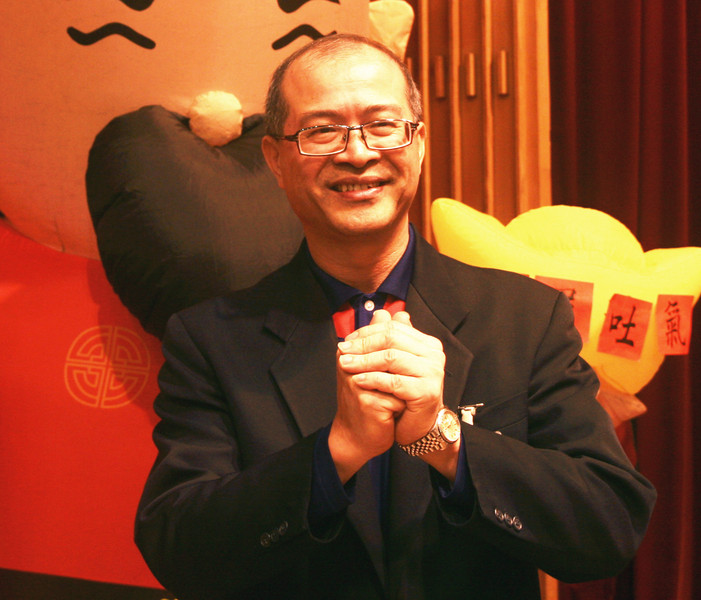 體育署長何卓飛24日在體育聯合辦公大樓的新春團拜茶會時表示,體育署已訂出今年我國體育發展的三大願。〈photo by 王承中/台灣醒報〉