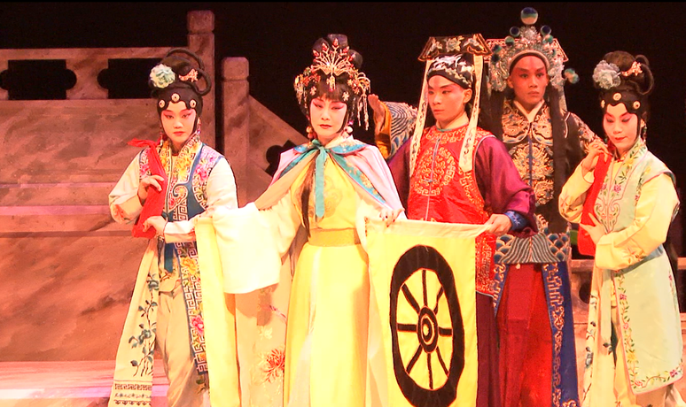 台灣戲曲學院京劇團16日下午進行《八百八年》的排演,此劇是以神話故事《封神榜》改編而成,是睽違50年來未曾全本呈現的傳統經典京劇。(Photo by 杜胤廣/台灣醒報)