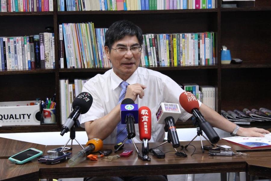 教育部政務次長陳良基25日提出對於新南向教育的政策願景。(Photo by 吳和謙/台灣醒報)