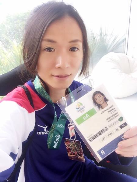 參加完里約奧運的謝千鶴,拿下本屆台北馬拉松女子全馬冠軍。(photo by謝千鶴臉書提供)。