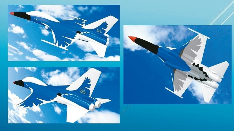 圖說:T-5「藍鵲」高教機設計圖。(photo by漢翔公司)