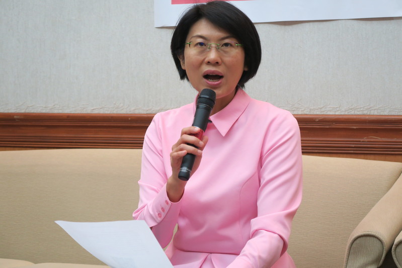 立委林岱樺17日召開記者會,呼籲政府提升資安層級。(photo by 林亭妤/台灣醒報)