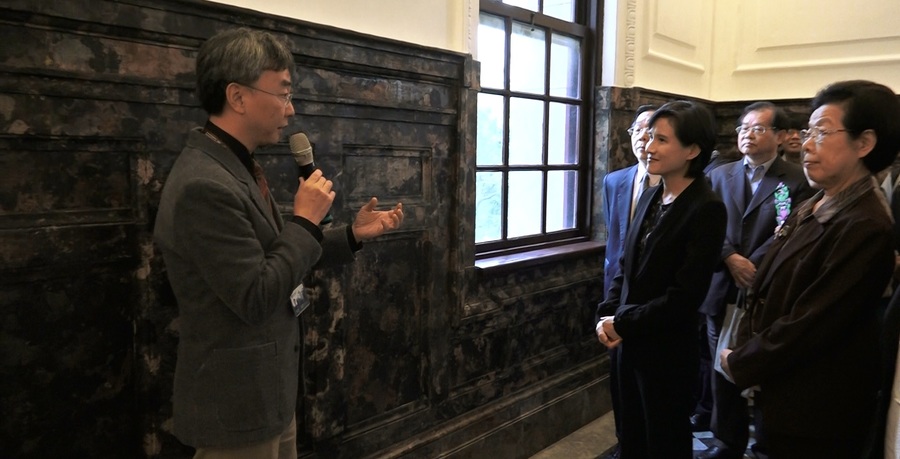 「國立台灣博物館本官」20日在文化部部長鄭麗君以及多位貴賓的見證下,宣佈21日重新對外開放。(photo by 洪進安/台灣醒報)