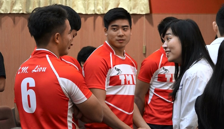 台北醫學大學成立橄欖球隊運動傷害醫療團隊,提供特殊醫療照護服務給運動員及民眾。(photo by 影片截圖)