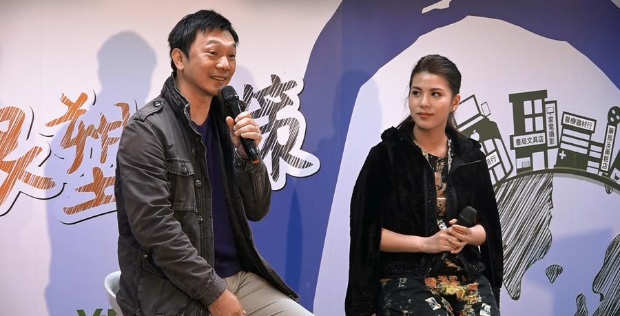 黃信堯(左)、雷婕熙(右)呼應各界都能關心環境議題。(photo by 洪進安/台灣醒報)