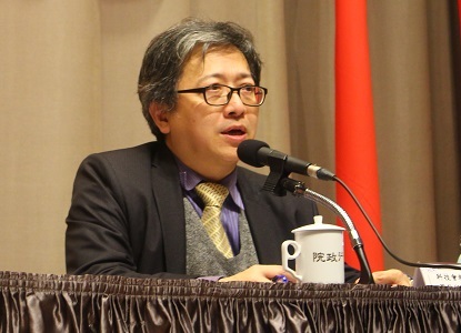 科技會報辦公室執行秘書蔡志宏表示,政府將在未來4年各編列90-100億元的預算推動AI計劃。(photo by 譚有勝/台灣醒報)