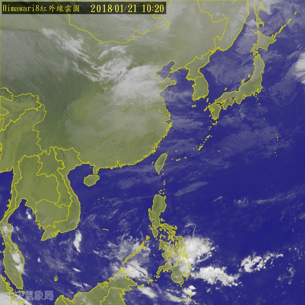 這週天氣因東北季風影響,北部、東半部會有局部短暫雨,將轉濕涼天氣。(photo by 中央氣象局)