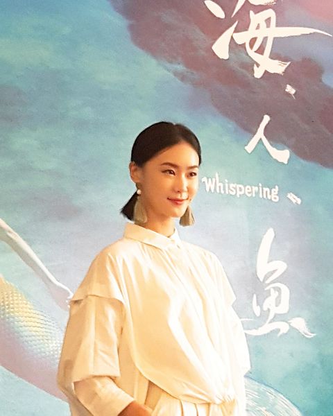 鍾瑤出席電視電影《海。人。魚》首播記者會。(photo by藍苡瑄/台灣醒報)