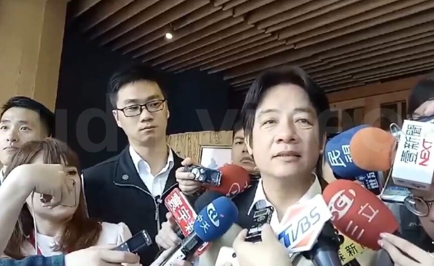 行政院長賴清德批准教育部長潘文忠辭呈時,首度表態卡管。(網路截圖)