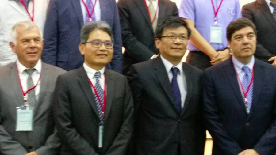 Giora Shaham表示,以色列的水資源有30種建模分析,包括每小時的用水量等。(photo by 楊凡恩 /台灣醒報〉