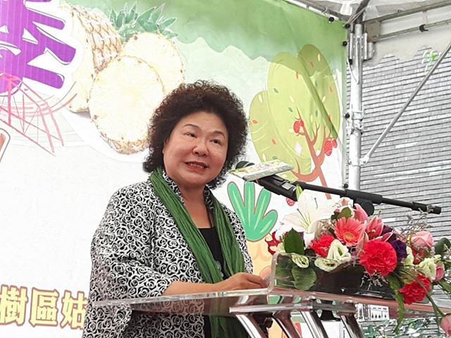 總統府秘書長陳菊22日出席「高雄鳳荔季」時表示,將不會參選台北市長。(photo by 藍苡瑄/台灣醒報)