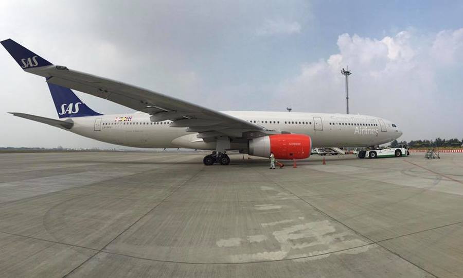 立委鄭寶清認為桃機準點率下滑是受到大陸航空公司飛機晚到影響。(photo by桃園國際機場臉書)