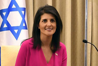 妮基.海莉是川普政府中極少數能全身而退的官員。(photo by US Embassy Jerusalem via flickr/ used under CC license)