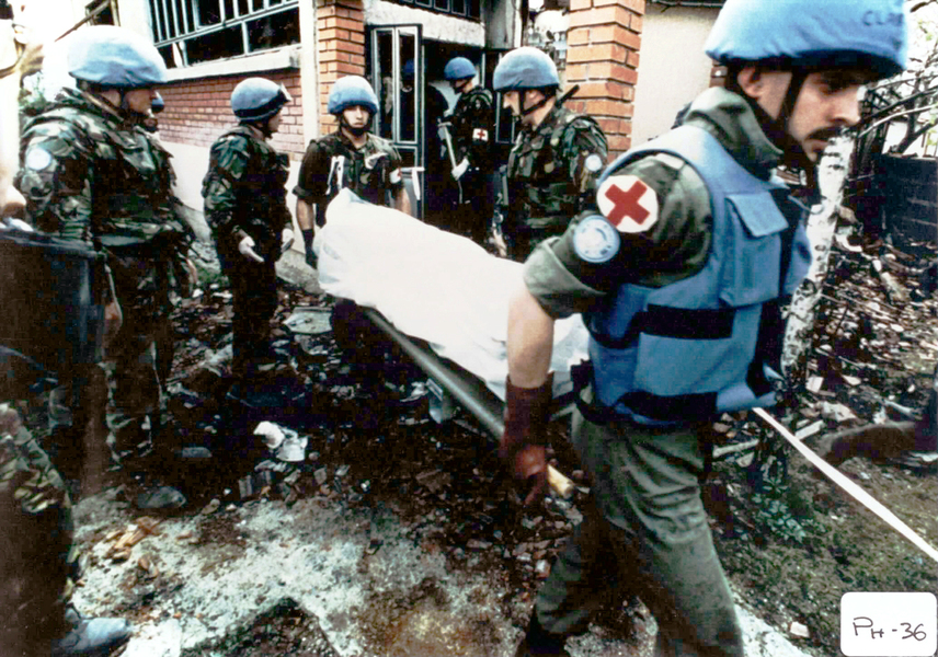 1993年4月,聯合國維和部隊在波士尼亞(photo by wikipedia)