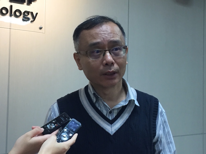 長庚大學教授賴信志分享「戈氏副擬桿菌」在治療肥胖疾病方面的研究成果。(photo by許嘉琪/台灣醒報)