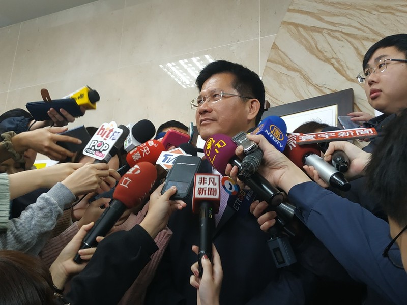 交通部長林佳龍在21日的交通部春節會議上打臉台中市長盧秀燕,指山手線一事的遊戲規則不可能改變。(photo by 張朝瑋/台灣醒報)