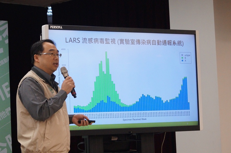 疾管署簡報說明,呼籲民眾加強防護。(photo by 林稚雯/台灣醒報)