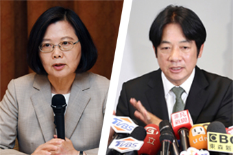 蔡英文強調她從不怯戰,只是擔心初選的裂痕重演,希望能合作勝選;但賴清德還是希望黨能公平、公正、公開地舉辦初選。(中央社照片合成)