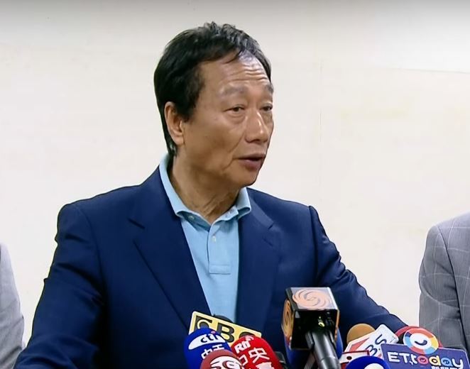 郭台銘與川普會面,強調願當和平製造者。(photo by 網路截圖)