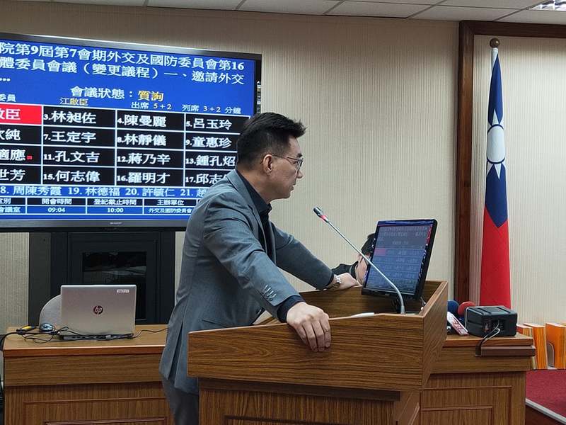 國民黨立委江啟臣詢問外交部是否收到WHA的邀請函,外交部長吳釗燮表示,目前還沒收到,但會跟衛福部一起向國際爭取到最後一刻。(Photo by 呂翔禾/台灣醒報)