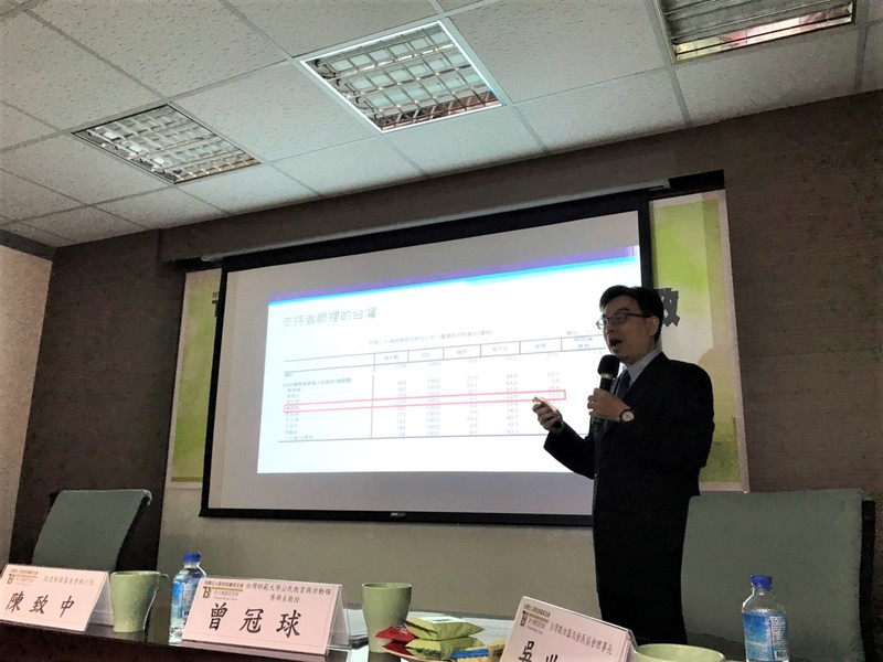 蒙志成分析個別總統參選人支持者中,以韓國瑜的支持者民調最為極端,近7成認為台灣變壞。(photo by 吳婉瑜/台灣醒報)