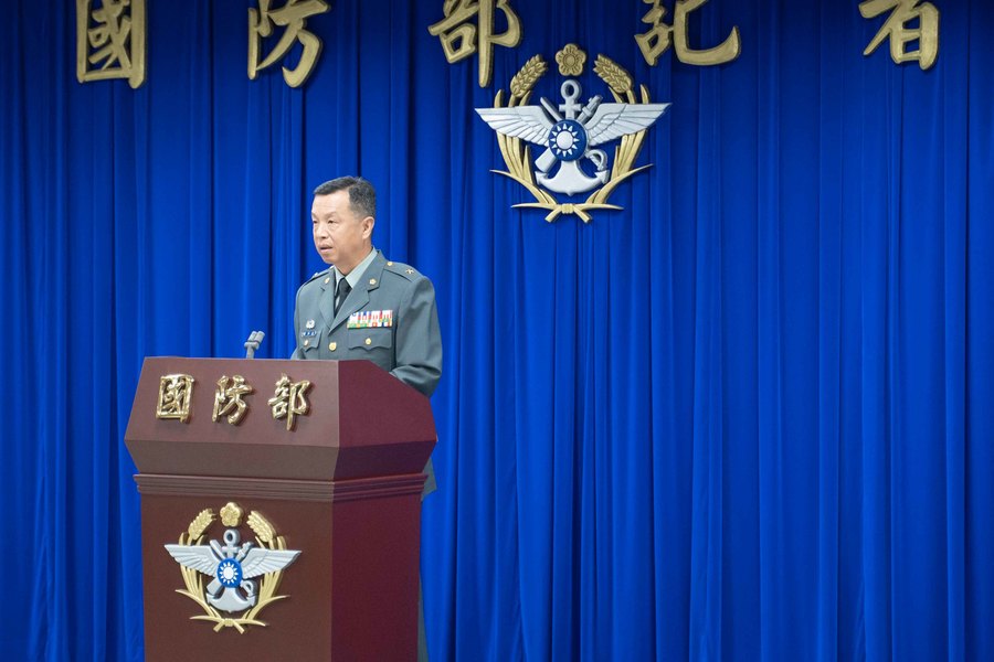 國防部發言人陳中吉於11日主持「國軍熱傷害防治作為」記者會,這場記者會也是陳中吉在發言人任內最後一場主持的例行記者會。(photo by張元融/台灣醒報)