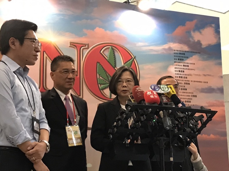 蔡英文26日於國家圖書館頒獎給本屆反毒有功人士。(Photo by 吳婉瑜/台灣醒報)