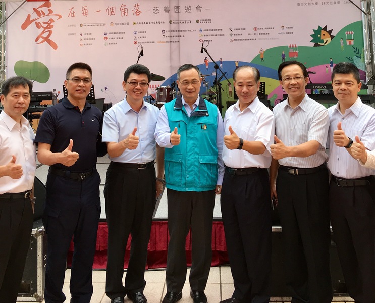 警政署與日月光舉辦慈善園遊會,圖中為警政署長陳家銘。(施凱文/台灣醒報)