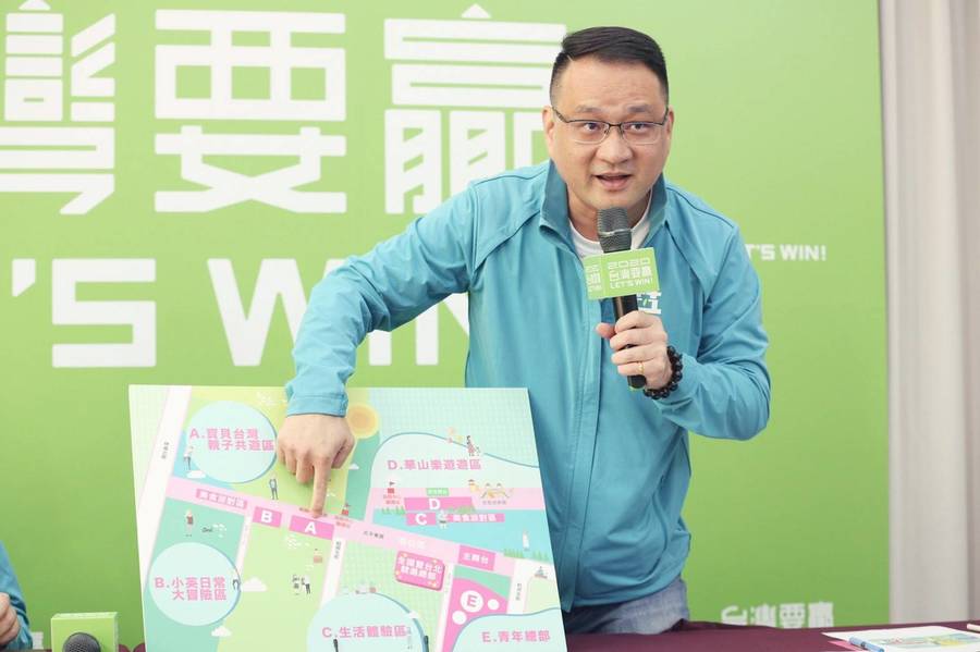 蔡總統連任辦公發言人阮昭雄12日召開記者會,宣布週日全國暨台北競選總部開張的整日活動規劃。(photo by蔡總統連任辦公室)