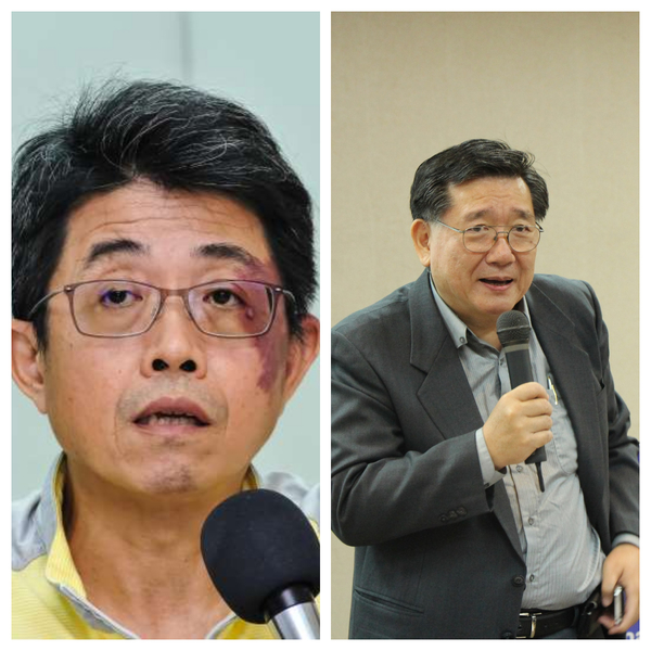 日前辭去交通部審查委員的淡江大學運輸管理教授張勝雄(左)及前台北市政府交通局局長濮大威(右﹚,皆連署呼籲政府就地方交通建設重新審查。(photo by 網路截圖)