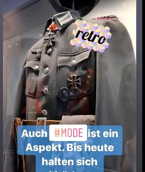 德國陸軍官方社群日前貼出一則向納粹軍服表達讚賞的貼文。(photo by Instagram)
