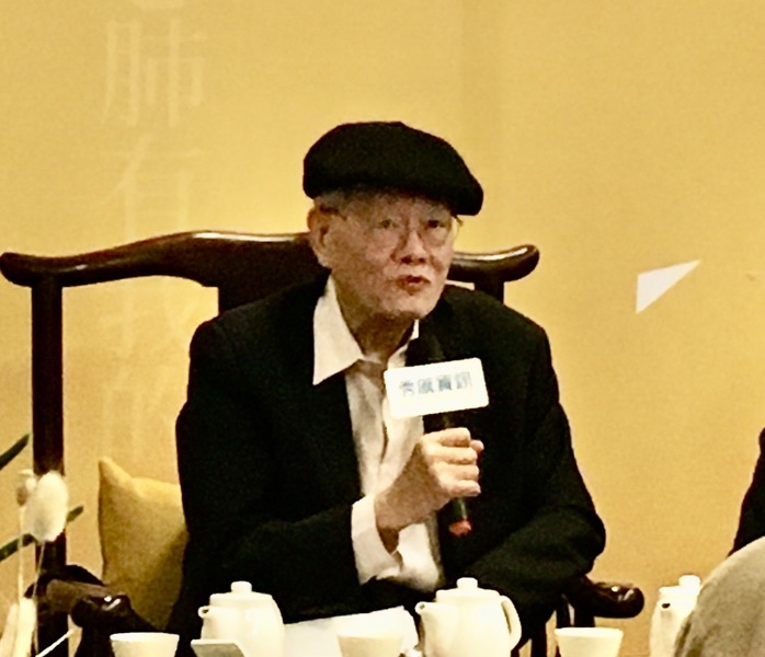 台灣詩人李魁賢22日舉辦「我的新世紀詩路」新書發表會。(photo by 施凱文/台灣醒報)