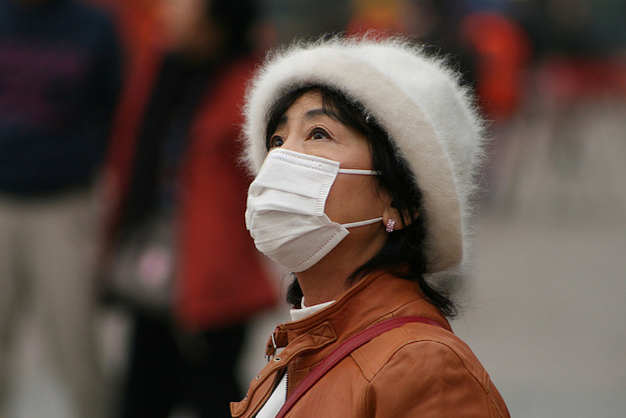 暴露污染空氣下,對於心臟確實會帶來不利影響。(Photo by Global Pano-rama on Flicker under Creative Commons license)