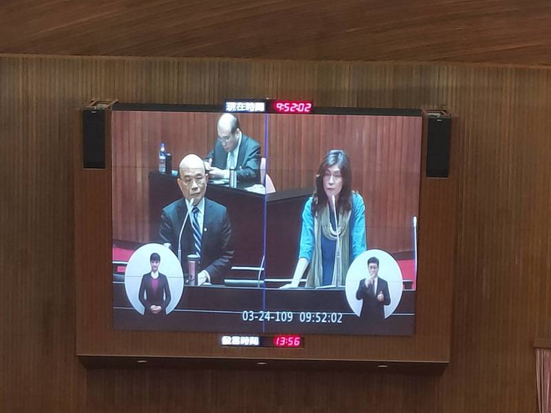 國民黨立委鄭麗文呼籲蘇貞昌應超前佈署,現在就要發布緊急命令。但蘇貞昌認為時機尚未成熟。(Photo by 呂翔禾/台灣醒報)