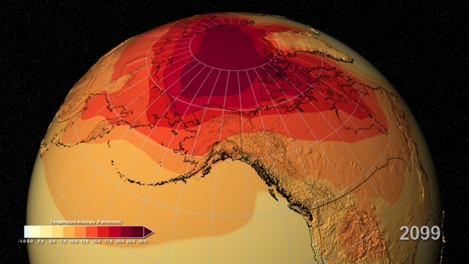 疫情雖然讓空汙改善,但是人類仍面臨嚴峻的氣候變遷考驗。(Photo from NASA)