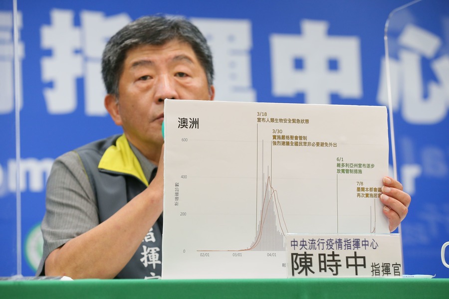 疫情中心指揮官陳時中8日表示,從武漢返台者不用再集中檢疫,開放為居家檢疫。(photo by 中央疫情指揮中心)