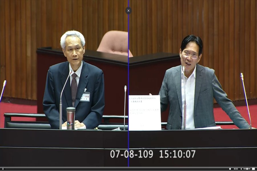 民眾黨8日在立法院審查考試院人事同意權案時,質疑其存在必要並點出問題。(photo by 國會頻道)