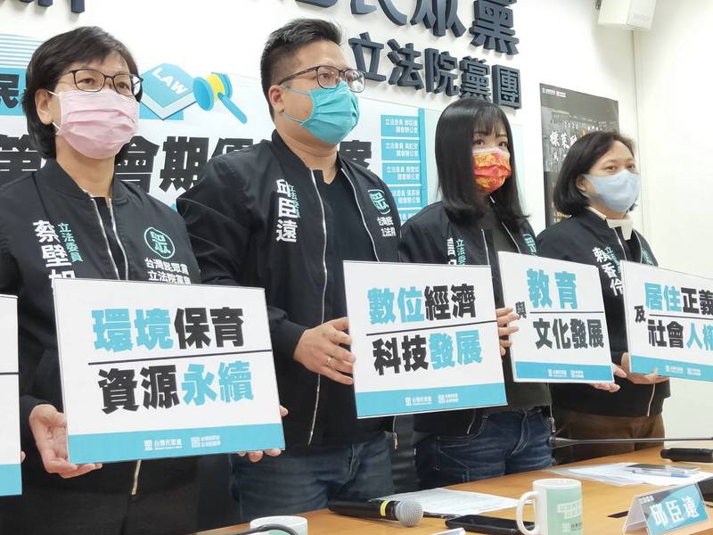 民眾黨關注修憲、勞權與數位經濟;時代力量則較關注港澳條例、礦業法與兒少權益。(Photo by 呂翔禾/台灣醒報)