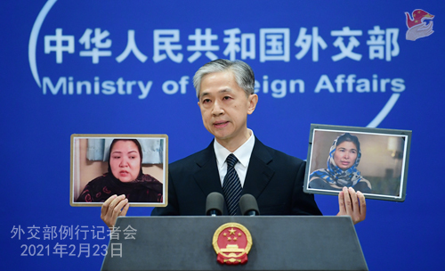 北京當局威脅旅外新疆人以否認人權問題,獲得極大成功。(photo by中國外交部)