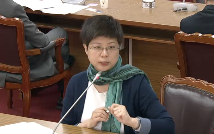 林志潔說,吹哨者需要的是身份保密、人身安全的保護及工作保障。(立院直撥截圖)