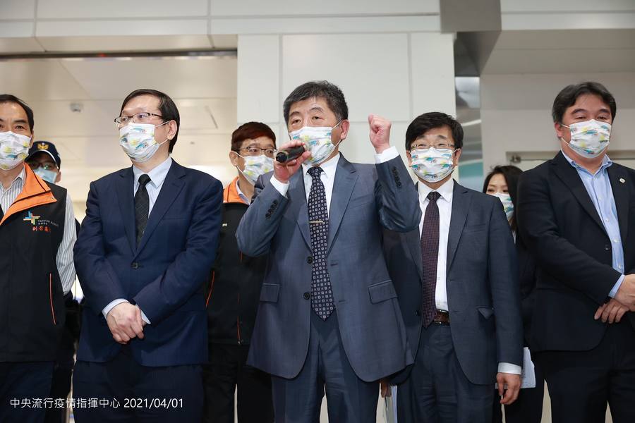 陳時中對於疫情備感壓力,但「上記者會前壓力也很大。」(指揮中心)