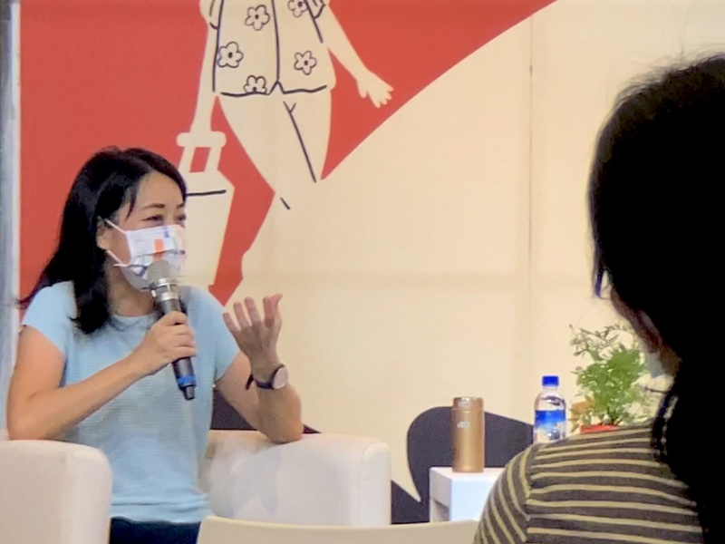 王婉諭強調,對孩子最重要的是「如實」回應。(Photo by 林志怡/台灣醒報)