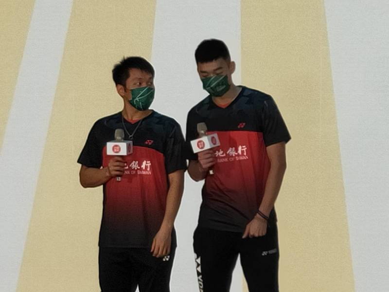 麟洋配。左邊李洋、右邊王齊麟(Photo by 呂翔禾/台灣醒報)