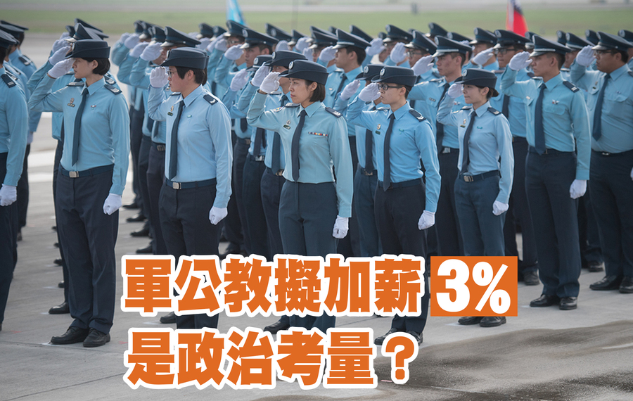 學者認為,軍公教加薪存在政治考量。(總統府)